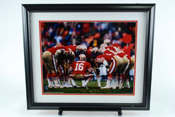 Lot Detail Joe Montana Framed And Autographed Lithograph